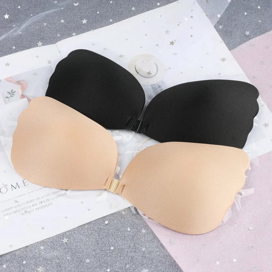 Angel's Wing Invisible Bra Sexy Gathered Cotton Bra